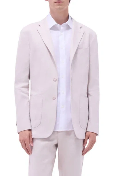 BUGATCHI BUGATCHI STRETCH LINEN & COTTON BLEND BLAZER