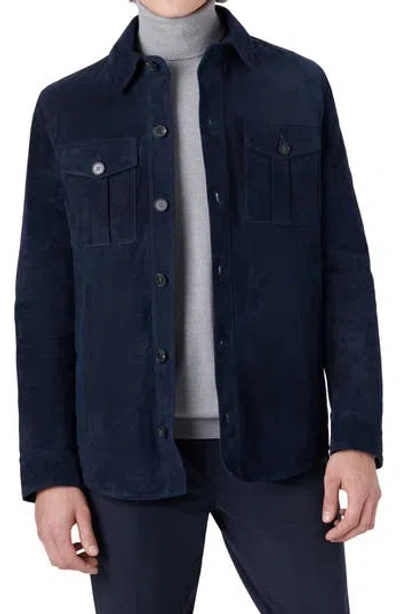 BUGATCHI BUGATCHI SUEDE SHIRT JACKET