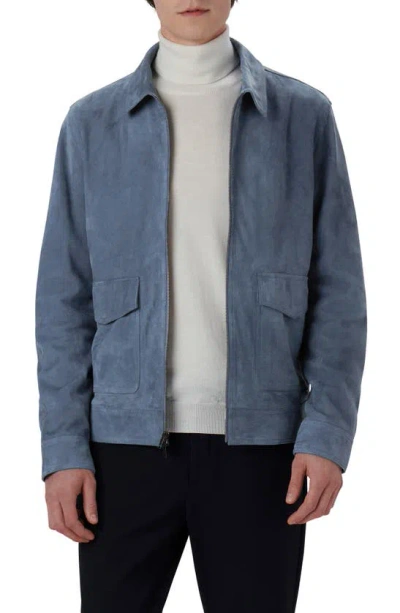 BUGATCHI SUEDE ZIP BOMBER JACKET