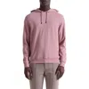 Bugatchi Textured Piqué Hoodie In Pink