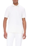 Bugatchi Textured Polo In Chalk