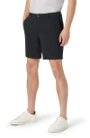 Bugatchi Theo Flat Front Stretch Chino Shorts In Black