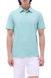 Bugatchi Three-button Performance Polo In Menthol