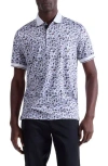 Bugatchi Three-button Performance Polo In Black