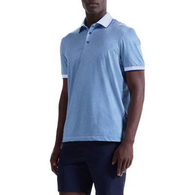 Bugatchi Three-button Performance Polo In White