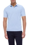 Bugatchi Tipped Contrast Collar Polo In Air Blue