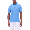 Bugatchi Tipped Contrast Collar Polo In Classic Blue