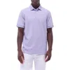 Bugatchi Tipped Contrast Collar Polo In Lilac