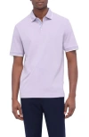 Bugatchi Tipped Contrast Collar Polo In Lilac