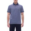 Bugatchi Tipped Contrast Collar Polo In Navy