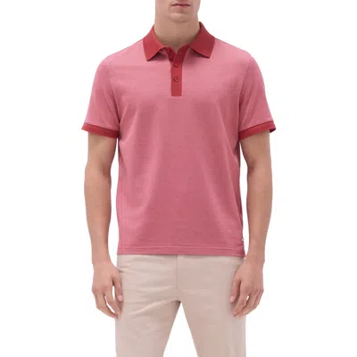 Bugatchi Tipped Cotton Piqué Polo