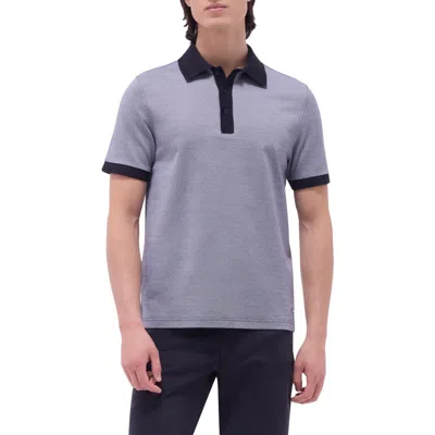 Bugatchi Tipped Cotton Piqué Polo In Purple