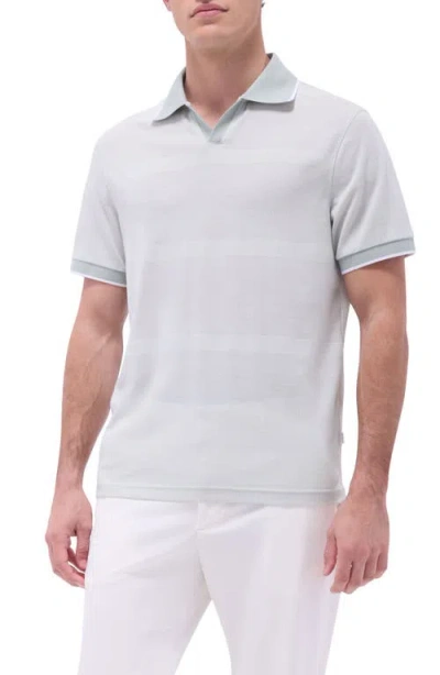 Bugatchi Tipped Johnny Collar Polo In Mint
