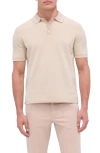 Bugatchi Men's 3-button Polo Sweater In Desert