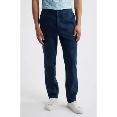 Bugatchi Tristan Stretch Linen & Cotton Drawstring Pants