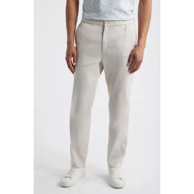 Bugatchi Tristan Stretch Linen & Cotton Drawstring Pants
