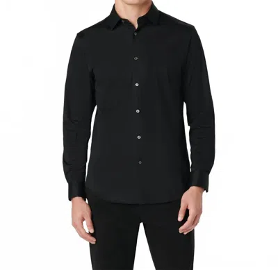 Bugatchi Uomo 8 Way Stretch Solid Shirt In Black