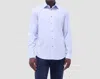 Bugatchi Uomo James Leaf Print Ooohcotton Shirt In Air Blue