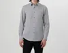 Bugatchi Uomo James Ooohcotton Shirt In White In Gray
