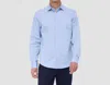 Bugatchi Uomo Jimmy Double Sided Mandala/solid Ooohcotton Shirt In Air Blue