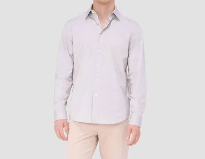 Bugatchi Uomo Jimmy Double Sided Plaid/herringbone Ooohcotton Shirt In Desert In Sand