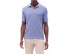 Bugatchi Uomo Johnny Collar Knit Polo Sweater In Lilac In Blue