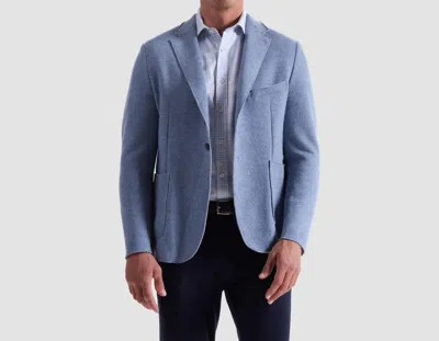 Bugatchi Uomo Laser Cut Heather Two-button Blazer In Air Blue