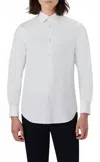 Bugatchi Uomo Solid Button-up Shirt In White In White