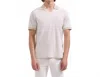 Bugatchi Uomo Solid Pima Johnny Collar Polo In Ivory In Multi