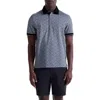 Bugatchi Vance Ooohcotton® Geo Print Polo In Gray