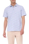 Bugatchi Victor Ooohcotton® Abstract Print Polo In Lilac