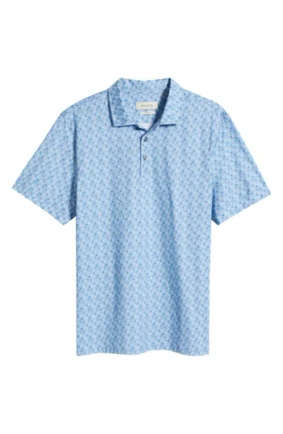 Bugatchi Men's Ooohcotton Victor Cocktail-print Polo Shirt In Air Blue