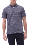 Bugatchi Victor Ooohcotton® Floral Polo In Black