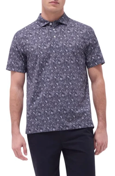 Bugatchi Victor Ooohcotton® Floral Polo In Black