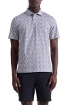 Bugatchi Victor Ooohcotton® Floral Polo In Black