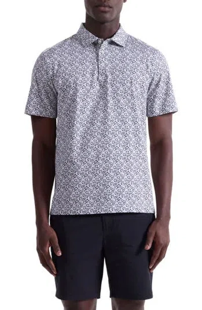 Bugatchi Victor Ooohcotton® Floral Polo In Black
