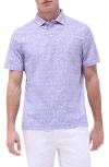 Bugatchi Victor Ooohcotton® Floral Polo In Lilac