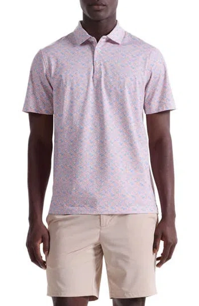 Bugatchi Victor Ooohcotton® Floral Polo In Orange