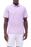 Bugatchi Victor Ooohcotton® Floral Polo In Pink