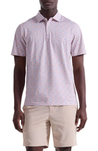 Bugatchi Victor Ooohcotton® Floral Polo In Pink