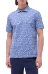 Bugatchi Victor Ooohcotton® Floral Polo In Steel