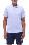 Bugatchi Victor Ooohcotton® Geo Print Polo In Pink