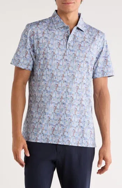 Bugatchi Victor Ooohcotton® Knit Polo In Blue