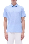 Bugatchi Victor Ooohcotton® Leaf Print Polo In Ice