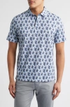 Bugatchi Victor Ooohcotton® Palm Tree Print Polo