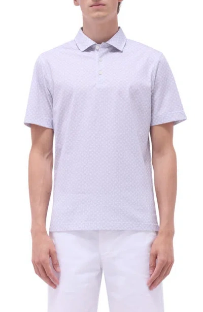 Bugatchi Victor Ooohcotton® Palm Tree Print Polo In Sand
