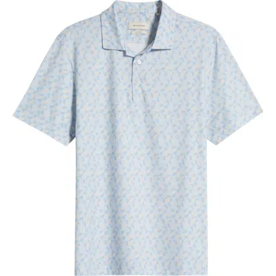 Bugatchi Victor Ooohcotton® Performance Polo In Air Blue