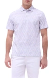 Bugatchi Victor Ooohcotton® Pineapple Print Polo In Sky