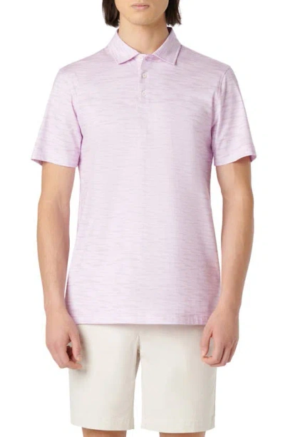 Bugatchi Victor Ooohcotton® Print Polo In Bubblegum