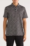 Bugatchi Victor Short Sleeve 8-way Stretch Ooohcotton® Knit Polo In Black